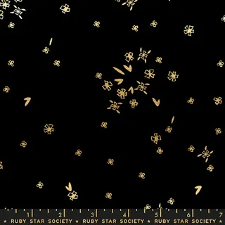 Tiny Flowers Black